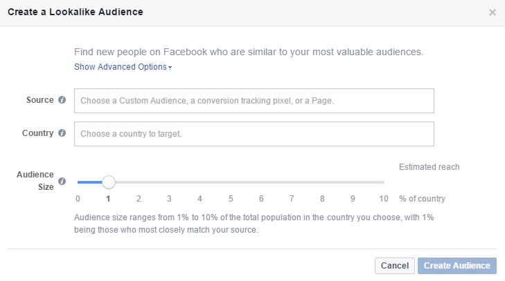 Image 2 Create a Look Alike Audience