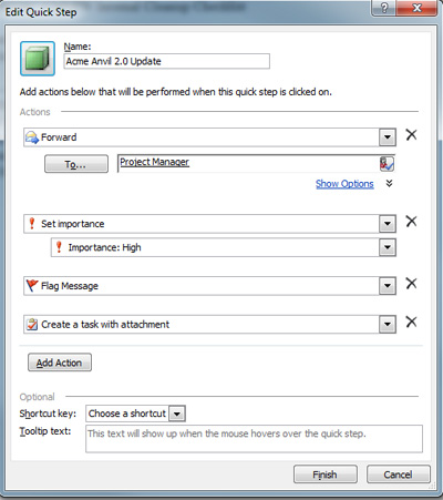 Outlook Quick Steps